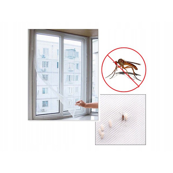 Moustiquaire pour fenêtre 180x150cm + velcro blanc megamix.sk