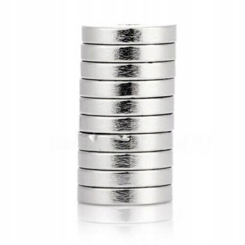 aimant néodyme puissant cylindrique 10x1mm 10pcs megamix.sk