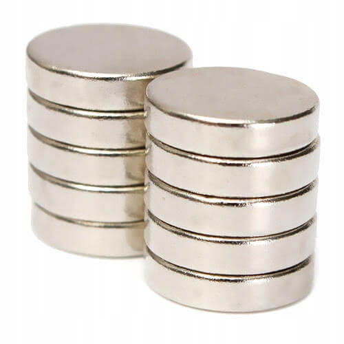 aimant néodyme puissant cylindrique 10x1mm 10pcs megamix.sk