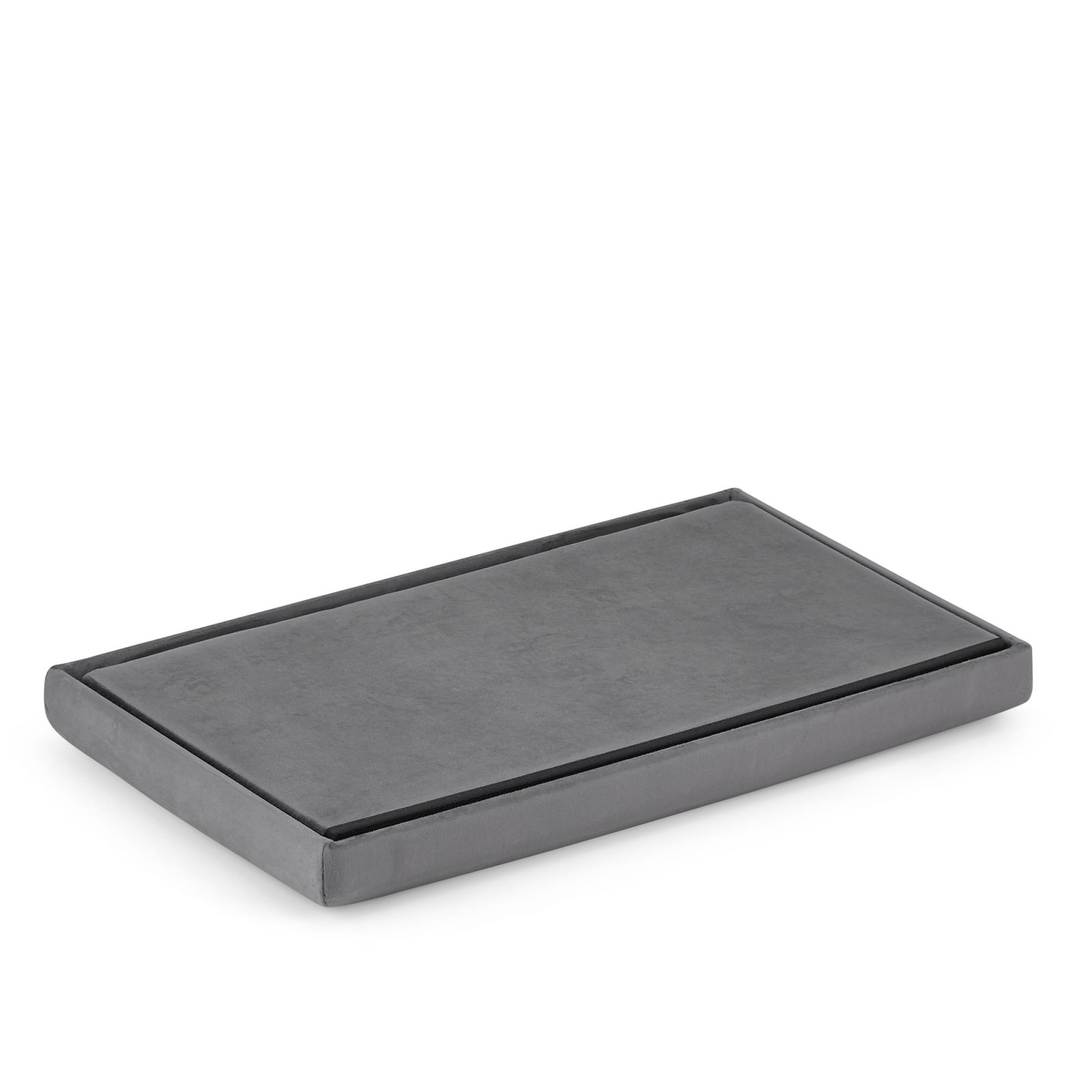siège pliant avec espace de rangement XL 38x61x38cm velours gris megamix.sk