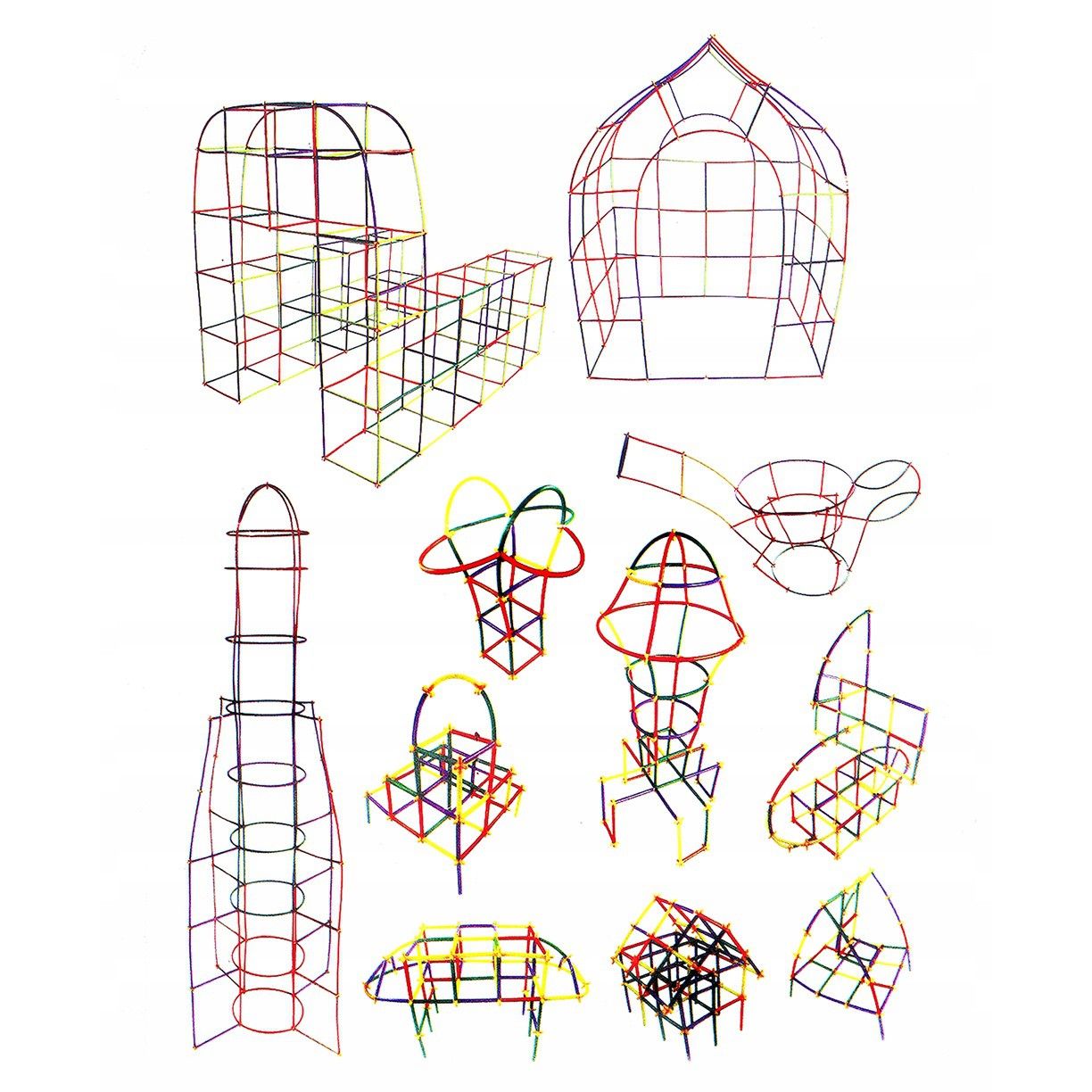 Emboîtements pour enfants pailles connecteurs 408pcs megamix.sk