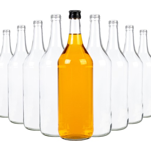 Bouteille en verre 1000 ml 30 cm MONOPOL megamix.sk