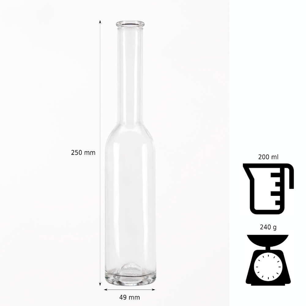 Bouteille en verre 200ml 25cm FENICE megamix.sk