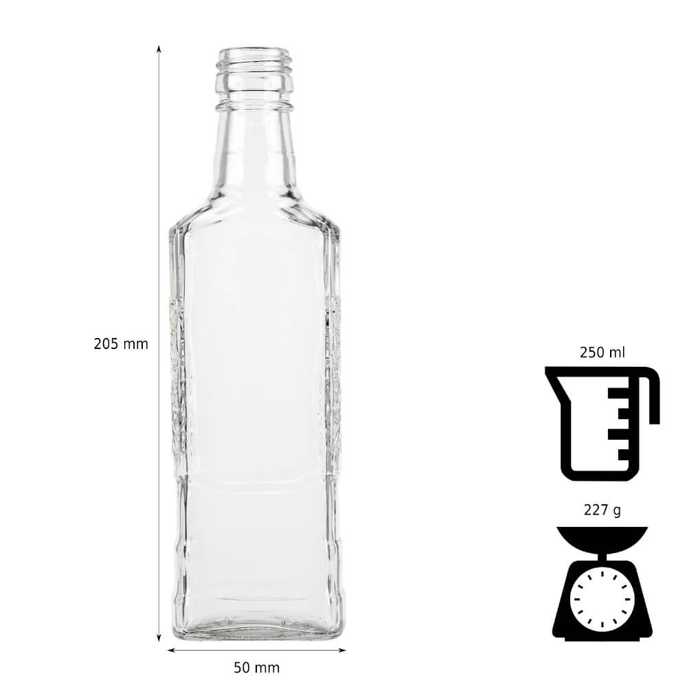 Bouteille en verre 250ml 20cm AINA megamix.sk