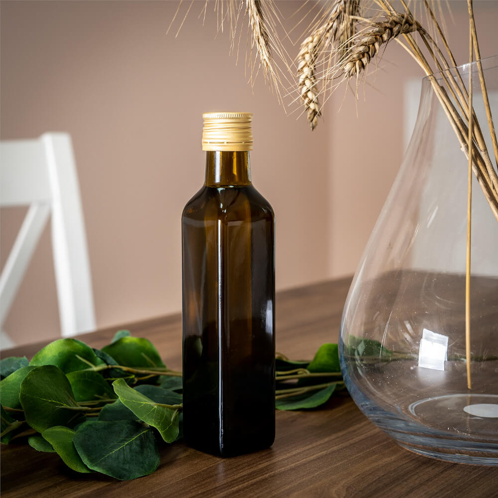 Bouteille en verre 250ml 21cm MARASCA olive megamix.sk