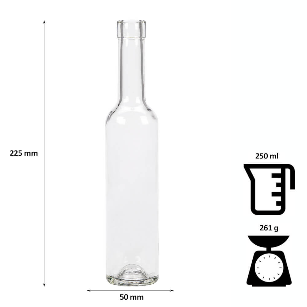 Bouteille en verre 250ml 24cm FUTURA megamix.sk