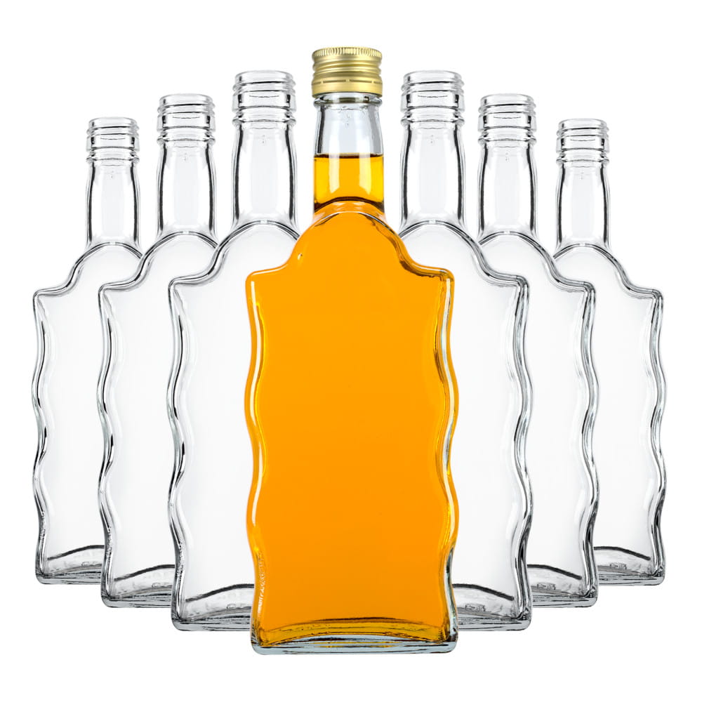 Bouteille en verre 500 ml 23 cm WAVE megamix.sk