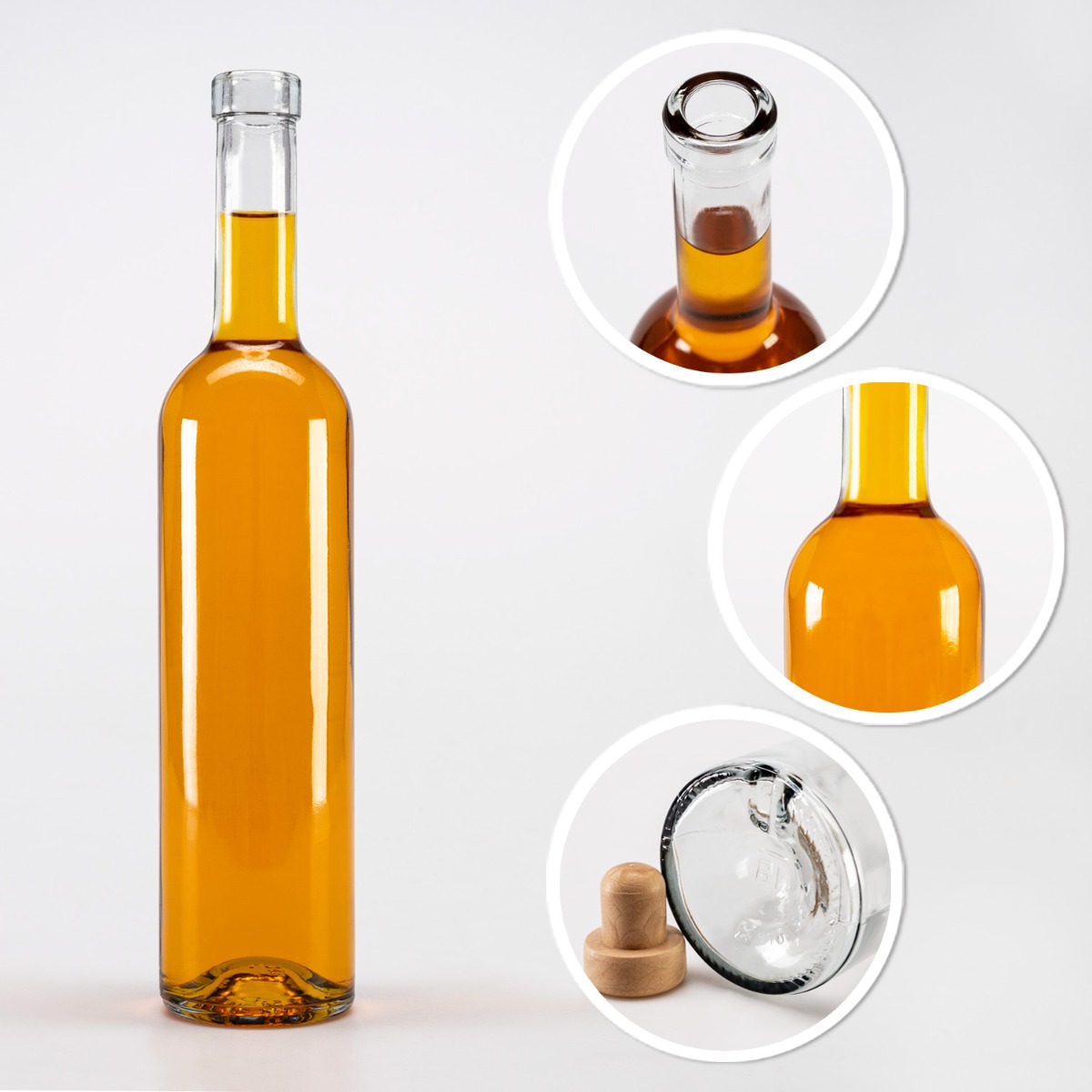 Bouteille en verre 500 ml 29 cm FUTURA megamix.sk