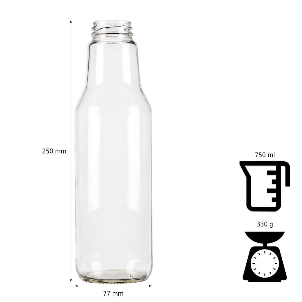 Bouteille en verre 750ml 25cm SOK megamix.sk