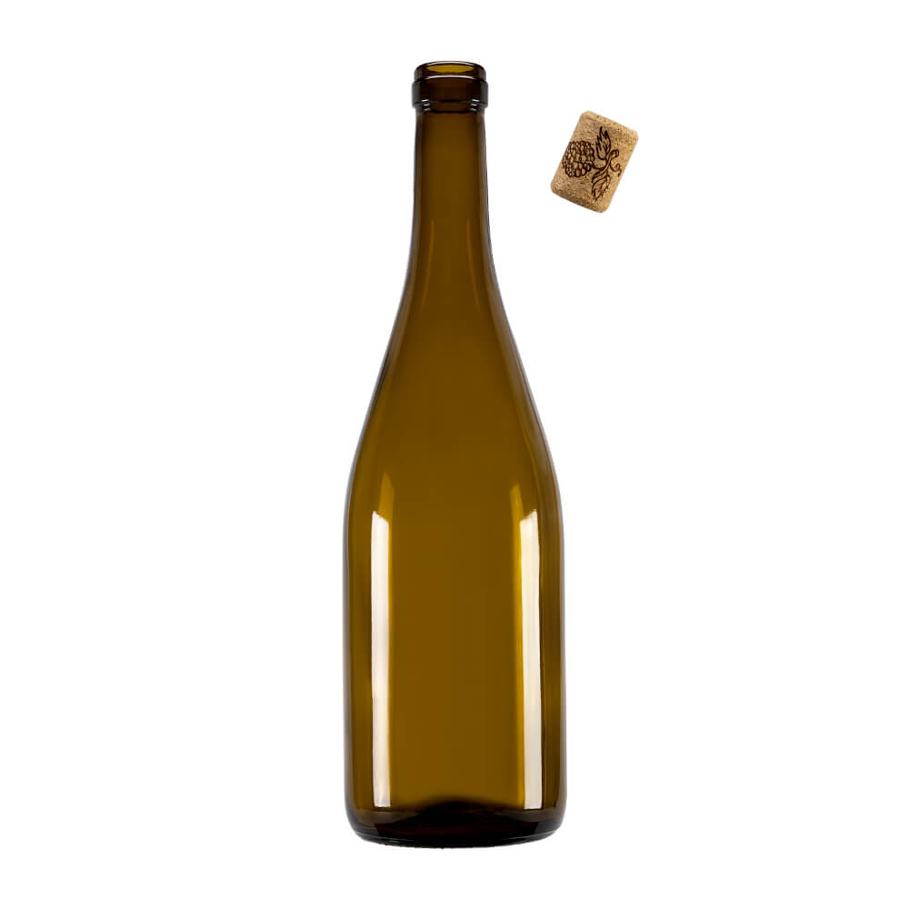 Bouteille en verre 750 ml 29 cm BURGUNDY megamix.sk