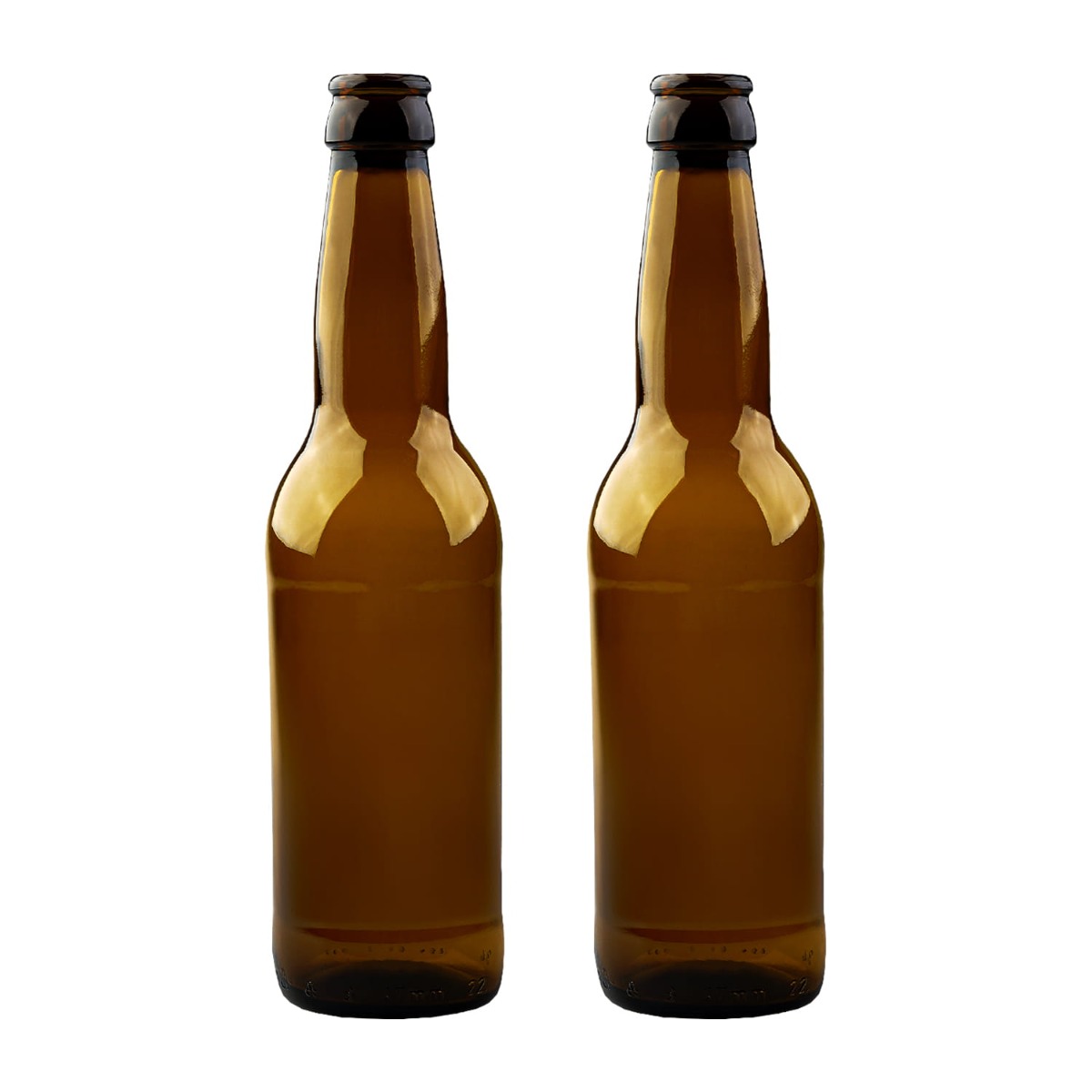 Bouteille en verre pour bière 330ml 23cm marron megamix.sk