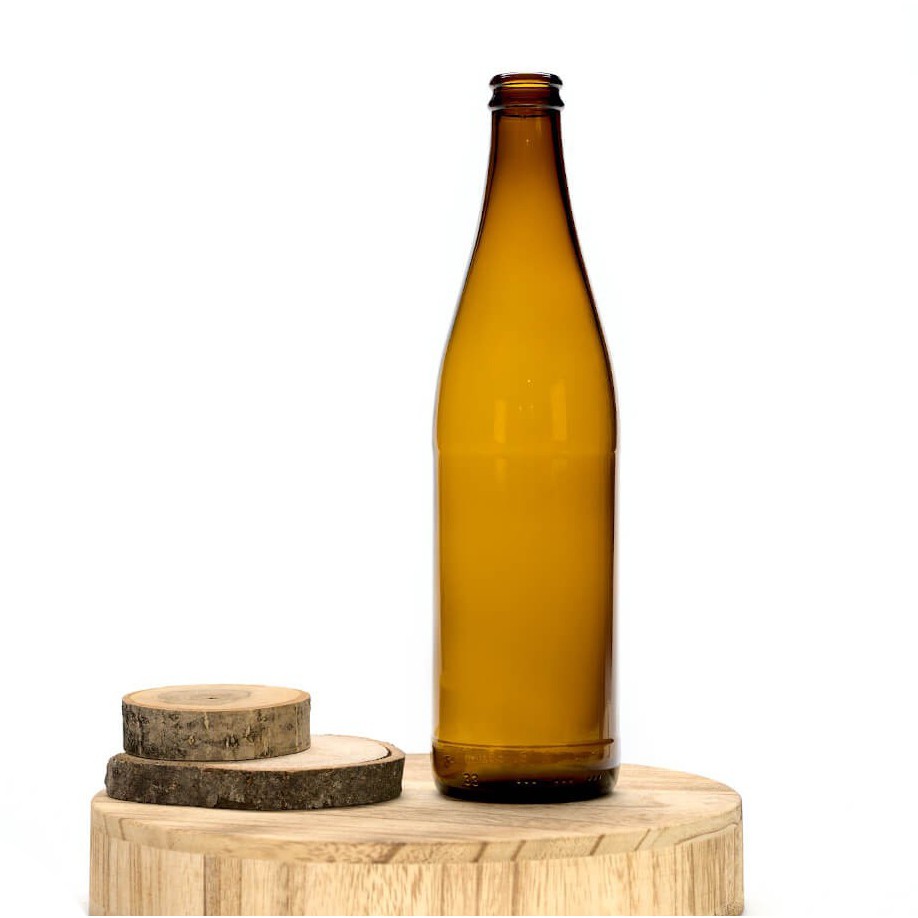 Bouteille en verre pour bière 500ml 23cm marron D2 megamix.sk