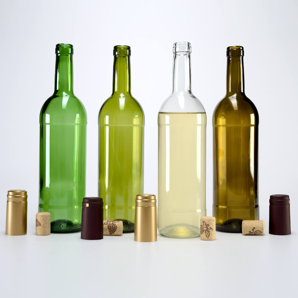 Bouteille en verre pour vin 750ml 29cm blanche megamix.sk