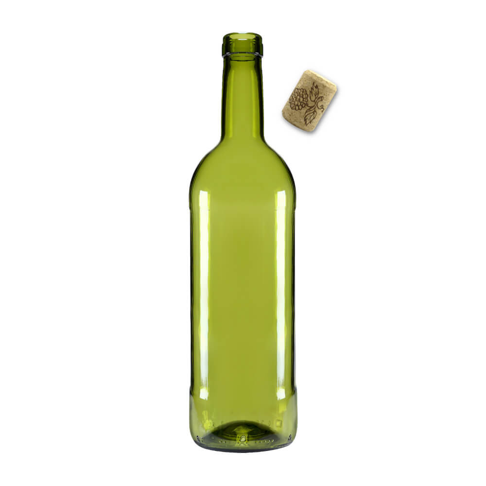 Bouteille en verre pour vin 750ml 29cm olive megamix.sk