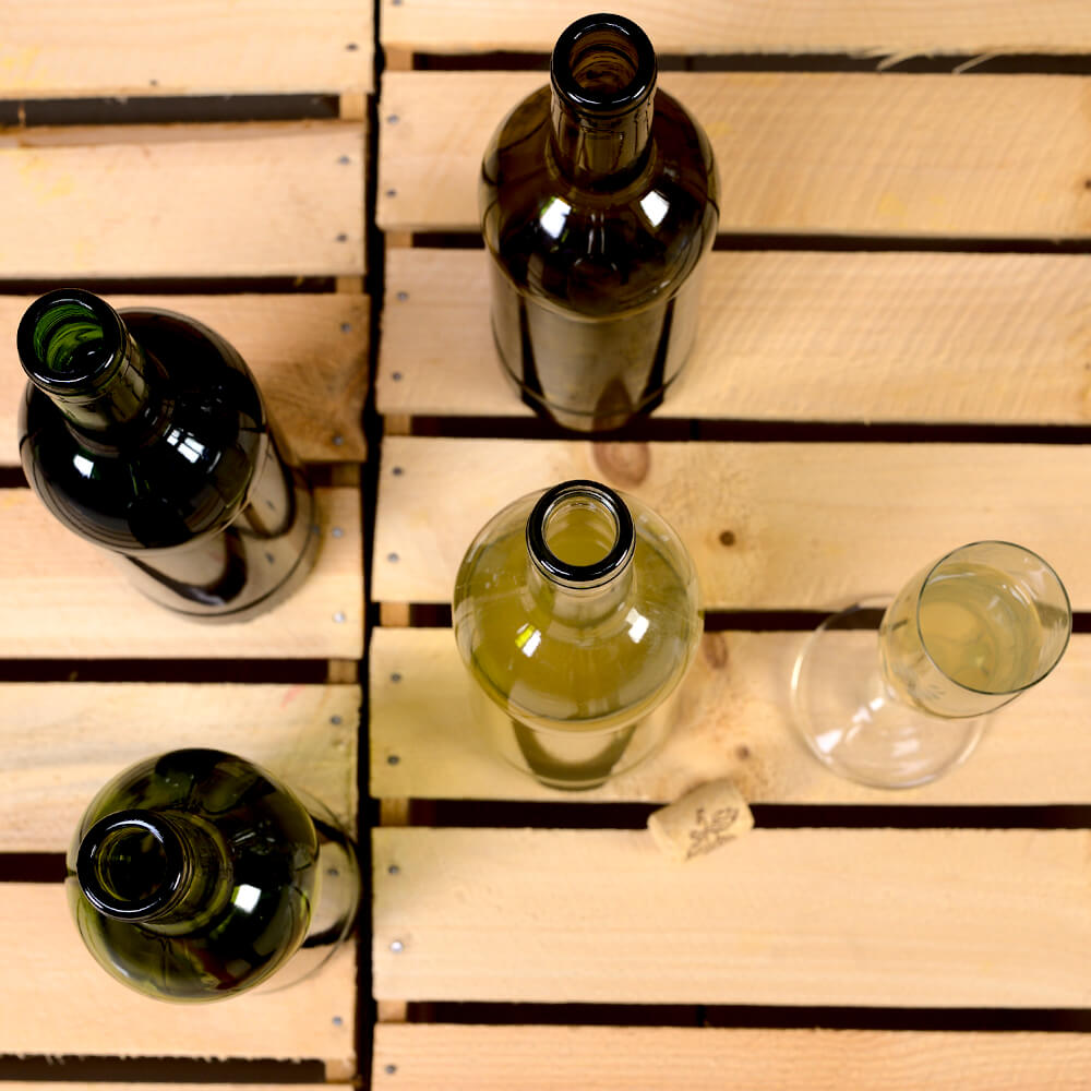 Bouteille en verre pour vin 750ml 29cm verte megamix.sk