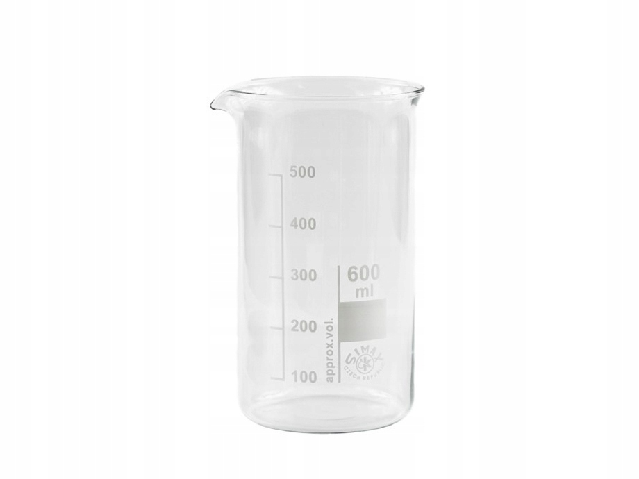 bécher en verre 600ml 80x150mm haut megamix.sk