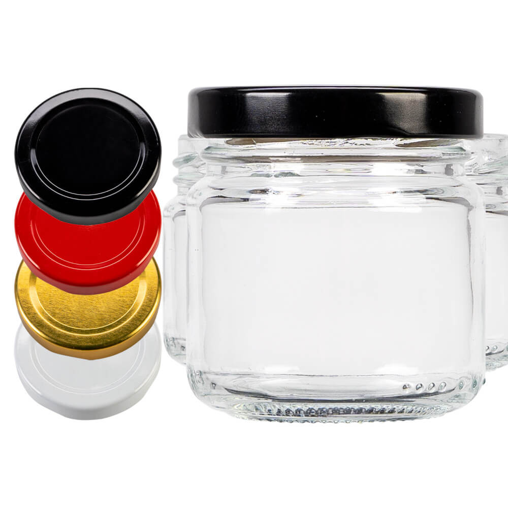 Récipient en verre 100ml 5cm avec couvercle megamix.sk