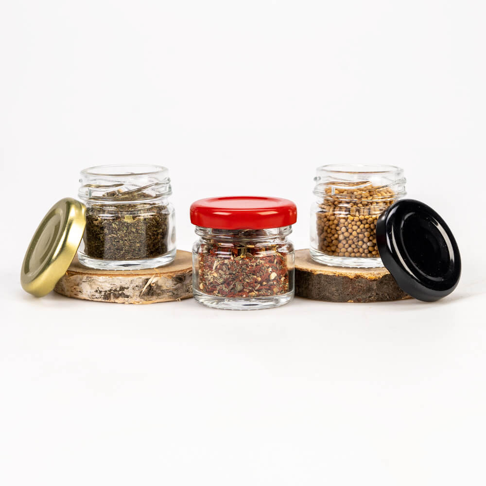Bocal en verre 30ml 4cm avec couvercle megamix.sk