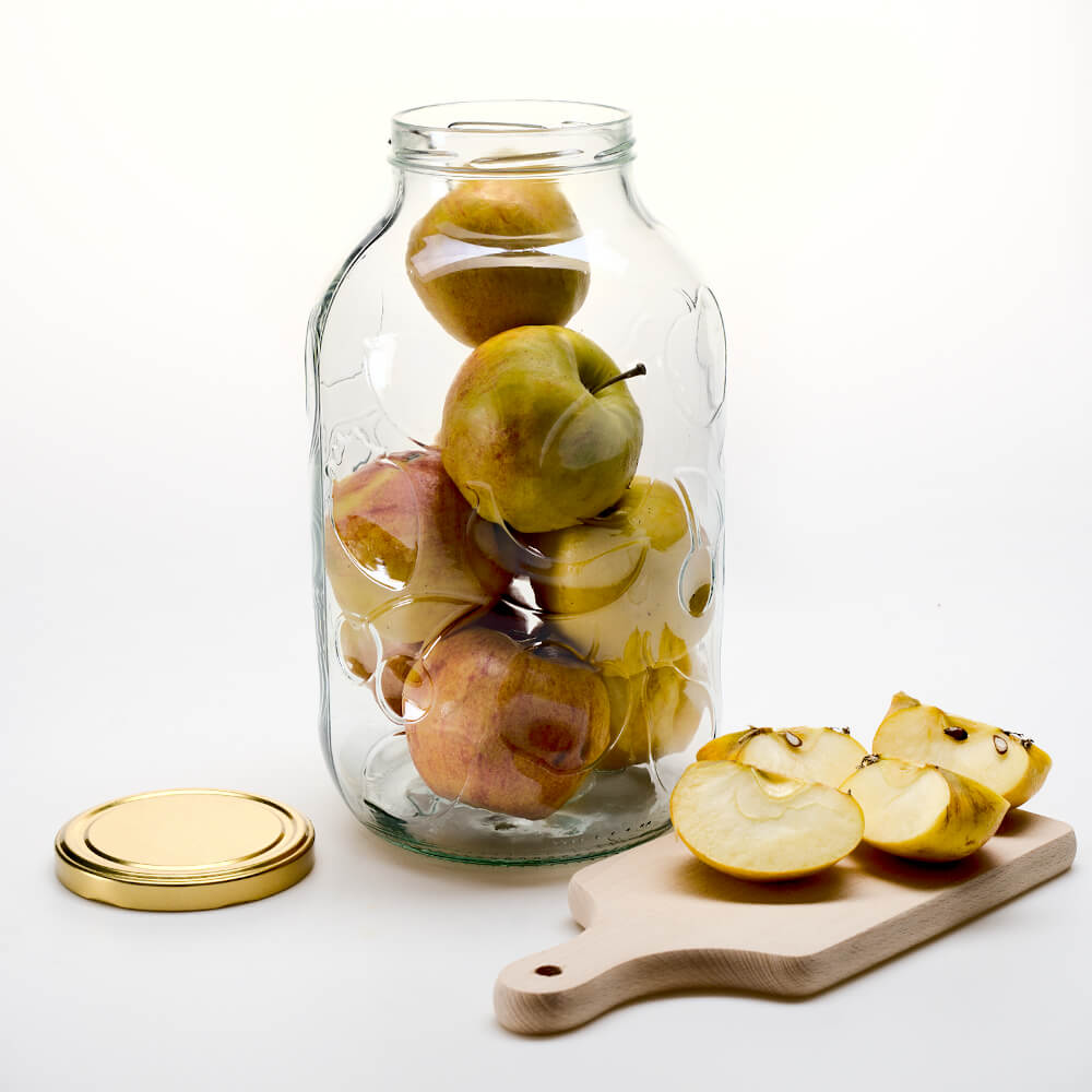 Récipient en verre boîte 5000ml 17cm avec couvercle megamix.sk