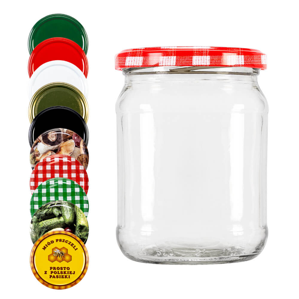 Récipient en verre 520ml 11cm avec couvercle megamix.sk