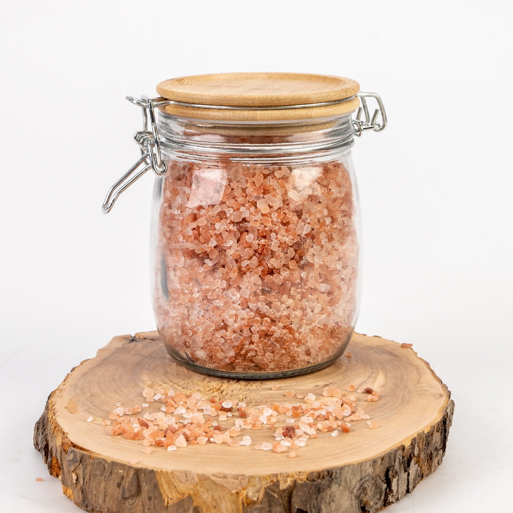 Récipient en verre boîte 700ml 14cm avec couvercle en bois étanche megamix.sk