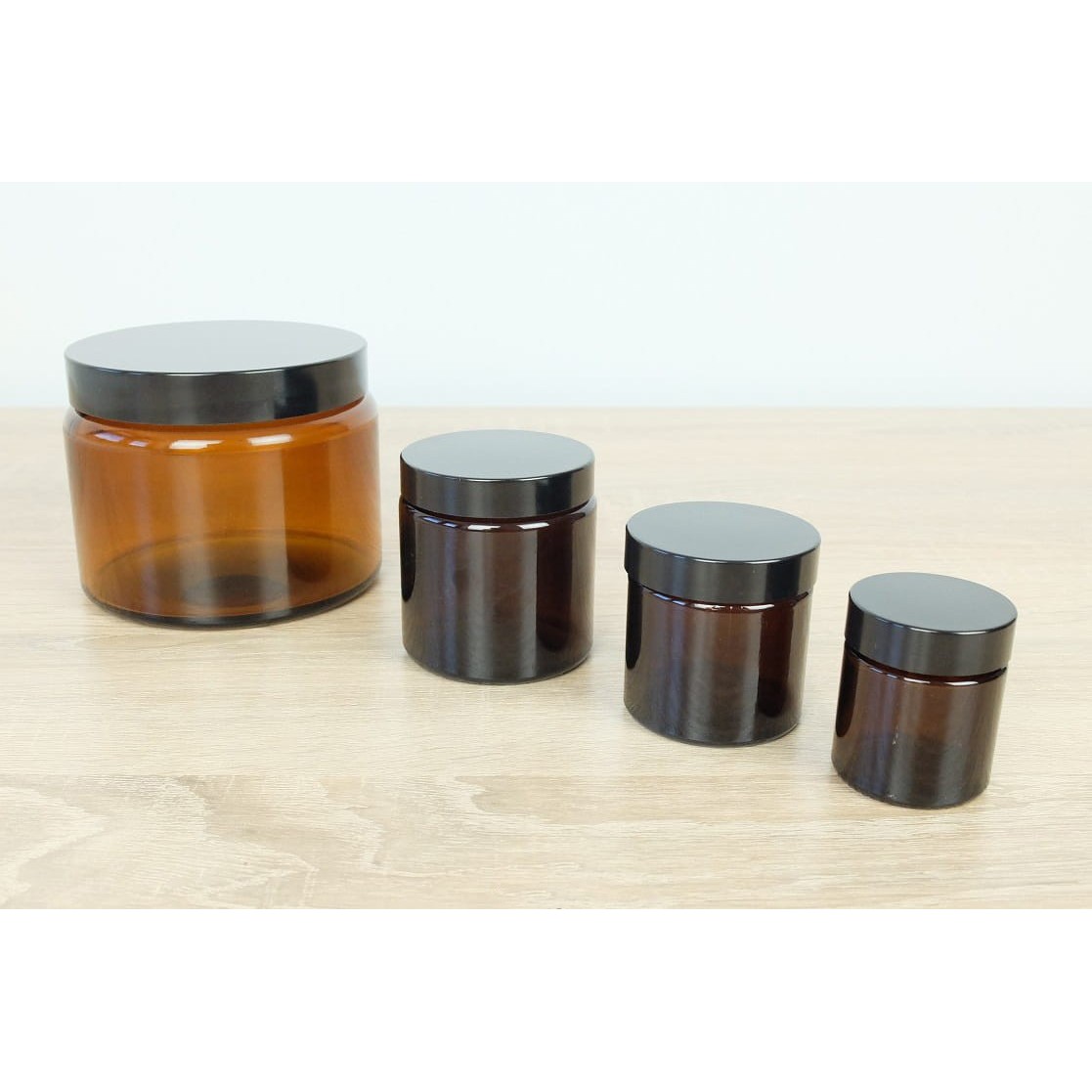 Récipient en verre marron 60 ml 53x52mm megamix.sk