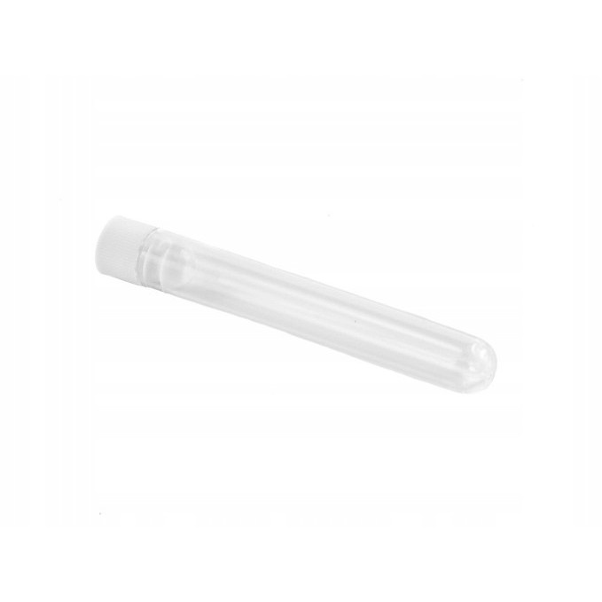 tube à essai PS 12x75mm avec bouchon blanc 50pcs megamix.sk