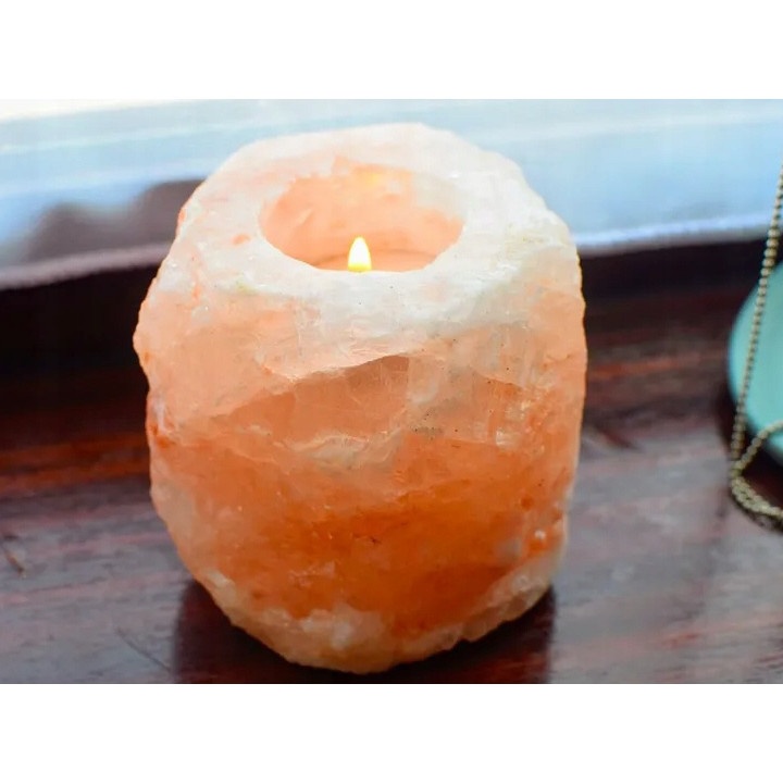 bougeoir en sel pour bougies chauffe-plat ioniseur de sel naturel de l'Himalaya megamix.sk