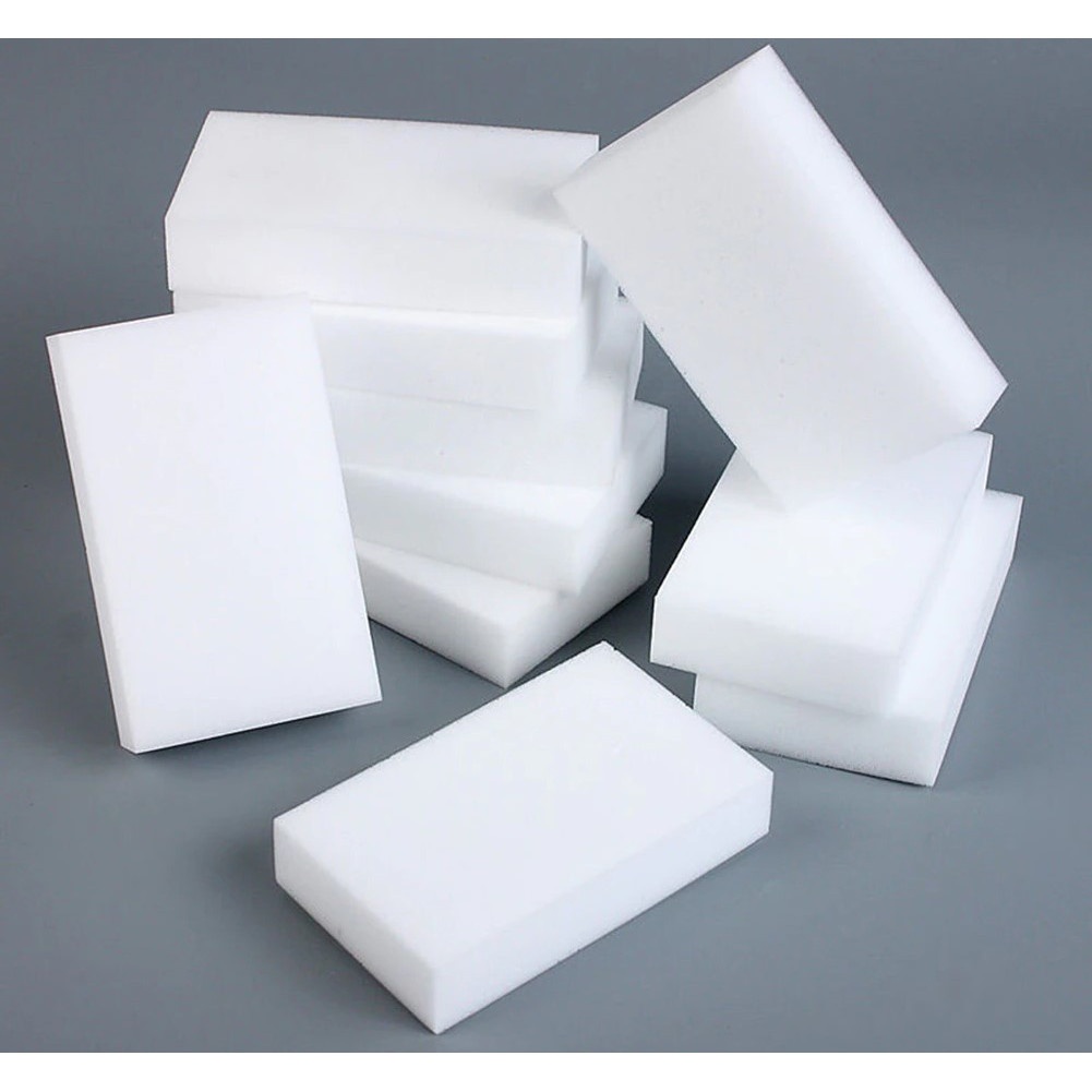 Éponge de nettoyage des saletés 10x6x2cm blanche megamix.sk