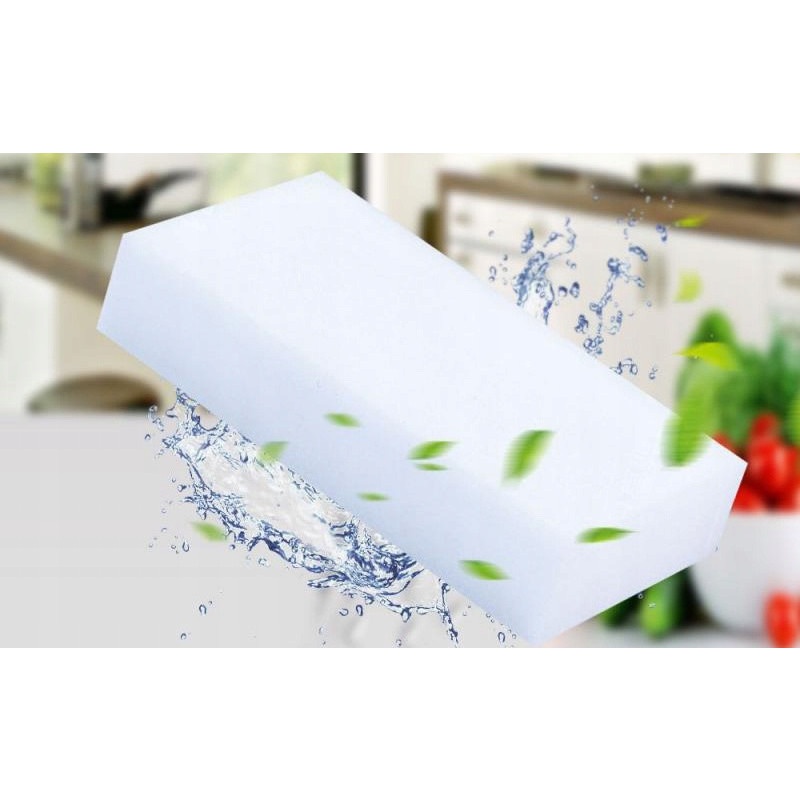 Éponge de nettoyage des saletés 10x6x2cm blanche megamix.sk