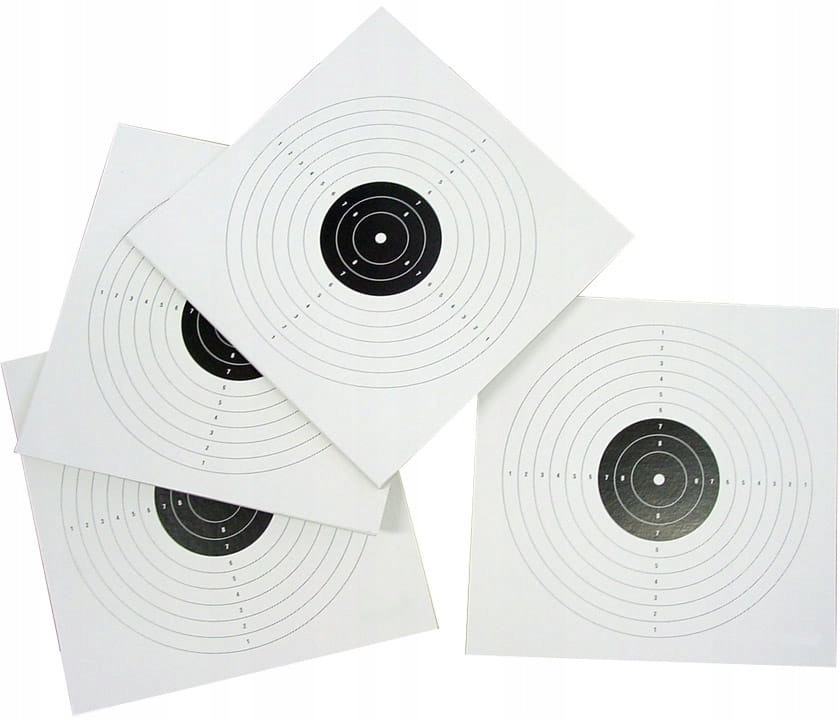 Cibles de tir sportif 50 pcs cibles en papier 14x14cm megamix.fr