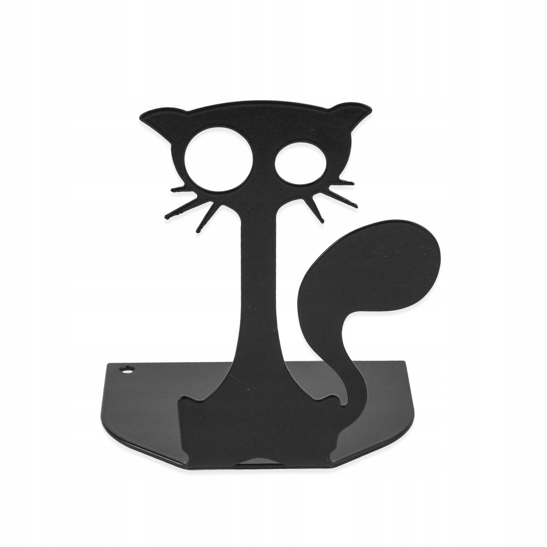 support métallique pour livres 10x12x8cm chat noir megamix.sk