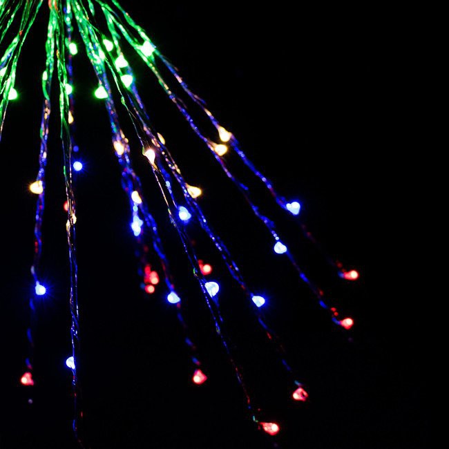 fil métallique lumineux 100 pcs LED étoile multicolore 8 fonctions megamix.sk