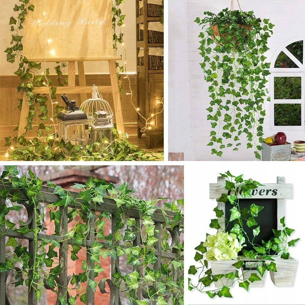 Lierre artificiel pour balcon 6 pcs 2m décoration murale megamix.sk