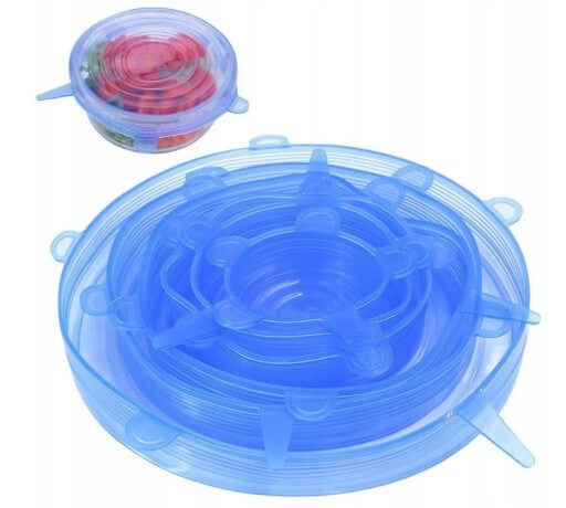 Couvercles universels en silicone pour aliments 6 pcs megamix.sk