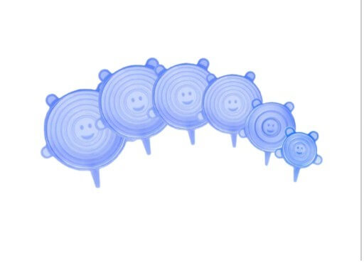 Couvercles universels en silicone pour aliments 6 pcs megamix.sk