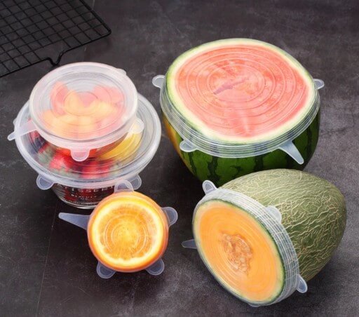 Couvercles universels en silicone pour aliments 6 pcs megamix.sk