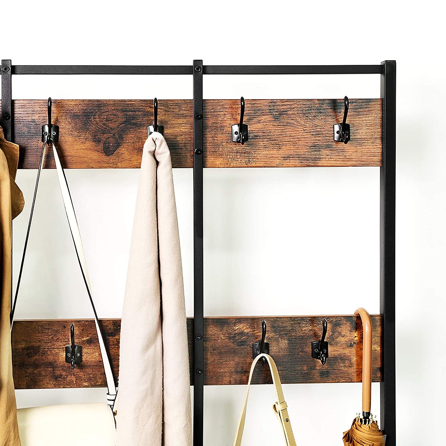 porte-manteau avec siège et espace de rangement 100x40x186cm megamix.sk