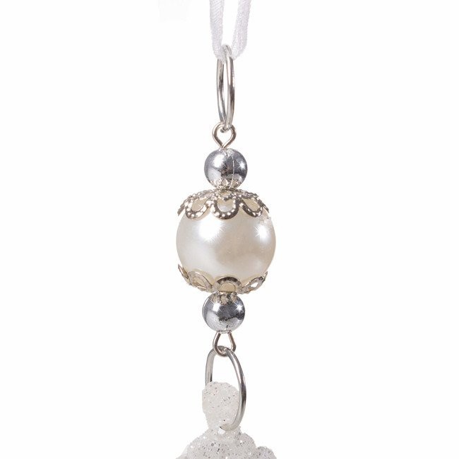 ornement de Noël pour arbre ange blanc 10cm megamix.fr