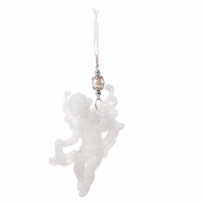 ornement de Noël pour arbre ange blanc 10cm megamix.fr
