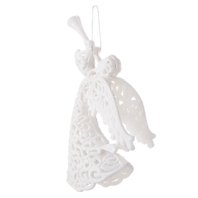 ornement de Noël pour arbre ange blanc 16cm megamix.fr