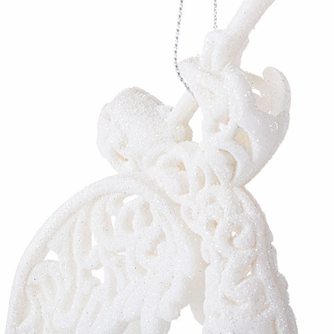 ornement de Noël pour arbre ange blanc 16cm megamix.fr